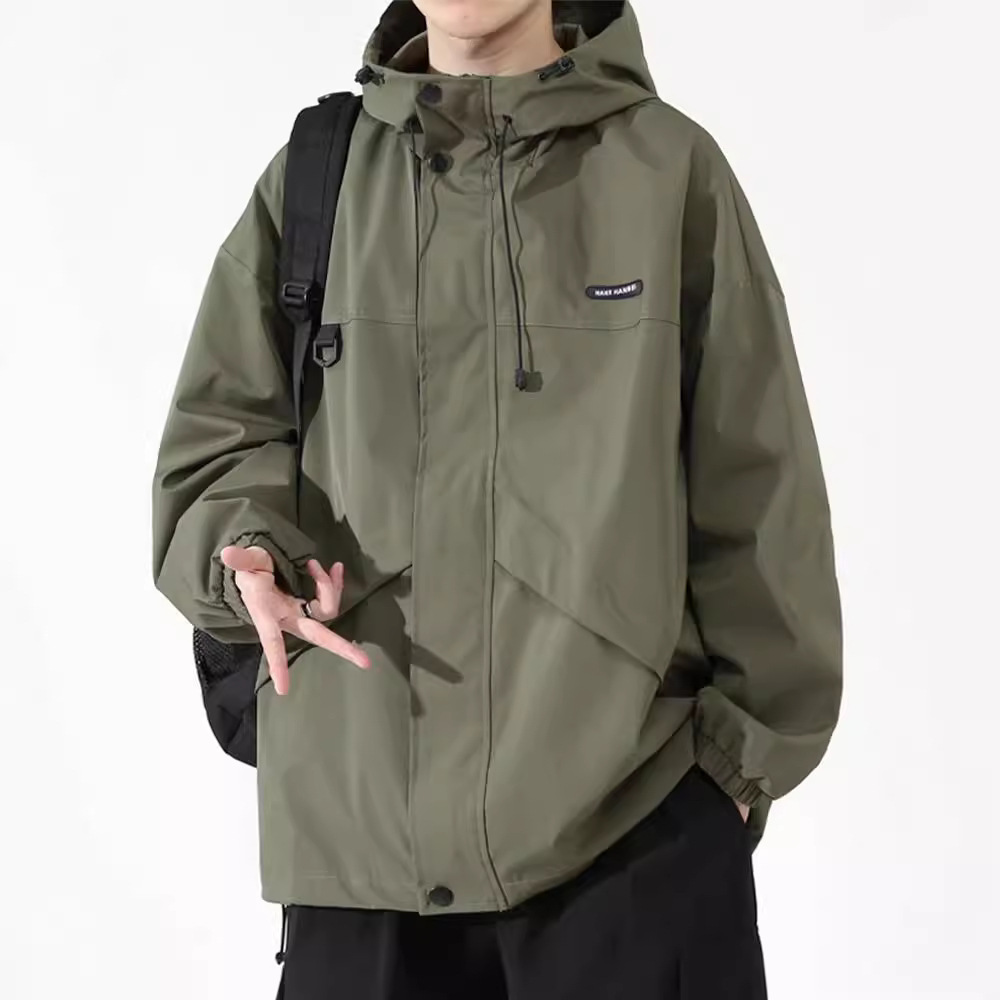 NASA连帽冲锋衣男士夹克