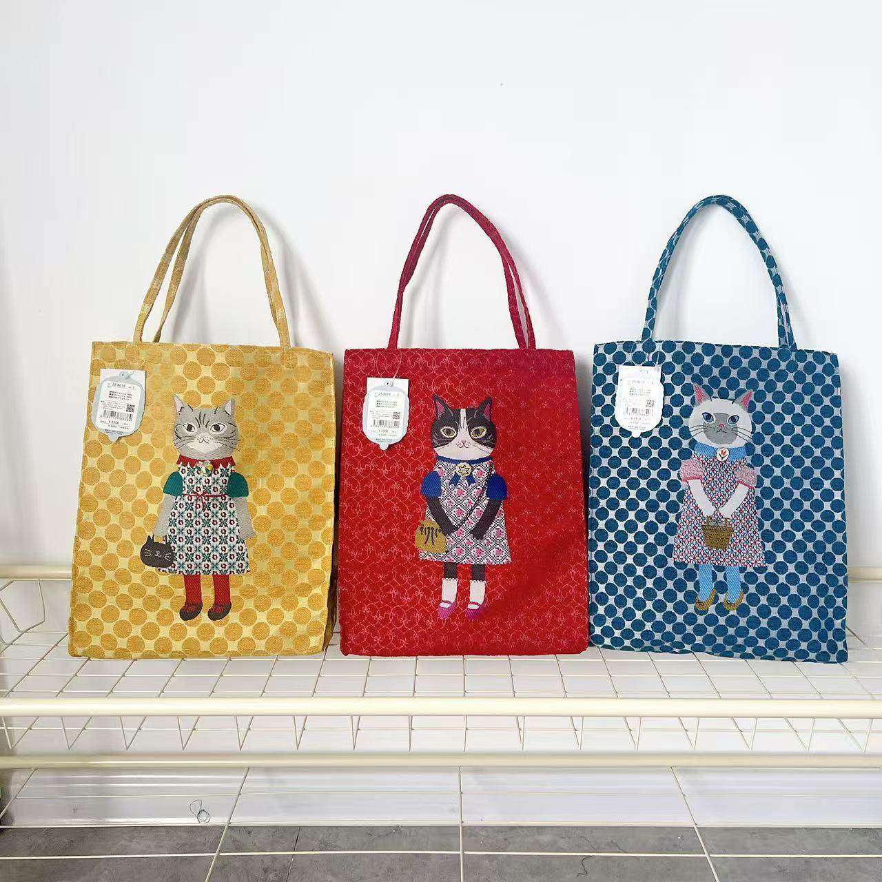 日本蜜豆公主提花手提包手拎包雪尼尔购物通勤404,箱包皮具/热销女包/男包,时尚帆布包,淘宝优惠券,粉丝福利购,淘宝优惠卷