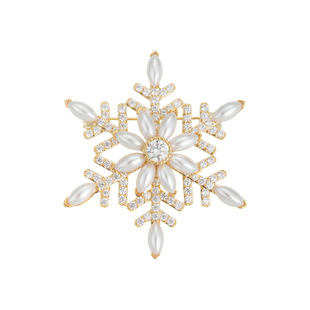 新高档奢华大气可旋转雪花胸针时尚 别针 轻奢风感胸花经典 爆款