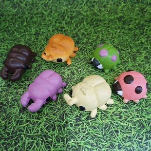 蛋糕 正版 独角仙 捏捏面包昆虫 甜品下午茶 散货现货日本奇谭扭蛋