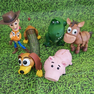 正版散货玩具总动员巴斯三眼仔胡迪弹簧狗玩偶公仔摆件