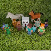 世界塑料玩具人偶公仔拼装 我 积木史蒂夫人物小人模型 散货 正版