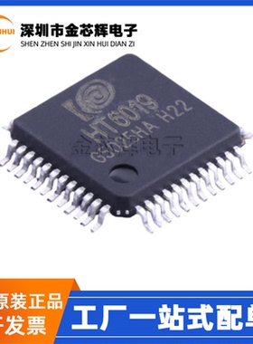 全新原装 HT6019 封装LQFP-48 低功耗单相电表专用MCU单片机芯片