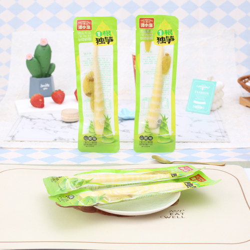 谭小泡1根独笋山椒味休闲小零食