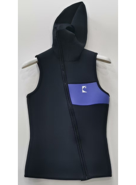 BESTDIVE 潜好 3MM男式 轻便舒服保暖 经典带帽拉链款背心潜水服