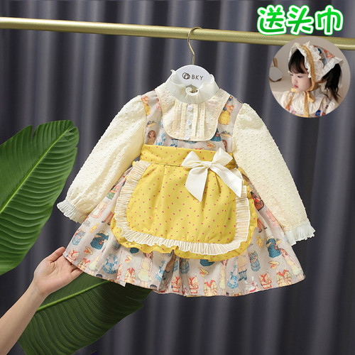 洛丽塔淑女小女孩长袖洋气春夏