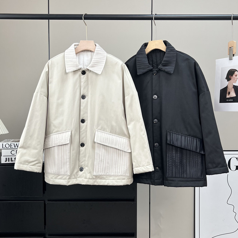 三宅巨匠工装风P棉保暖夹克棉服