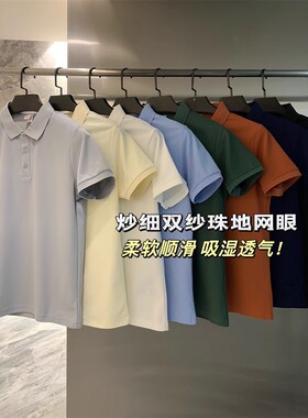 简约休闲百搭短袖POLO衫男T恤
