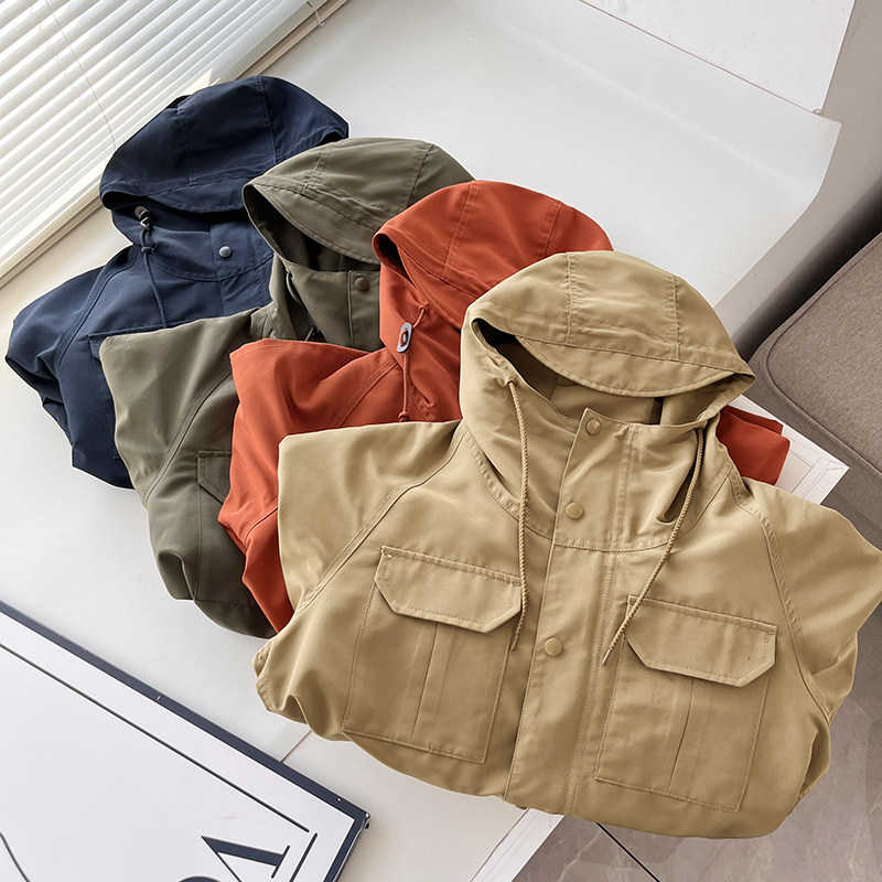 防水防风连帽登山服冲锋衣外套