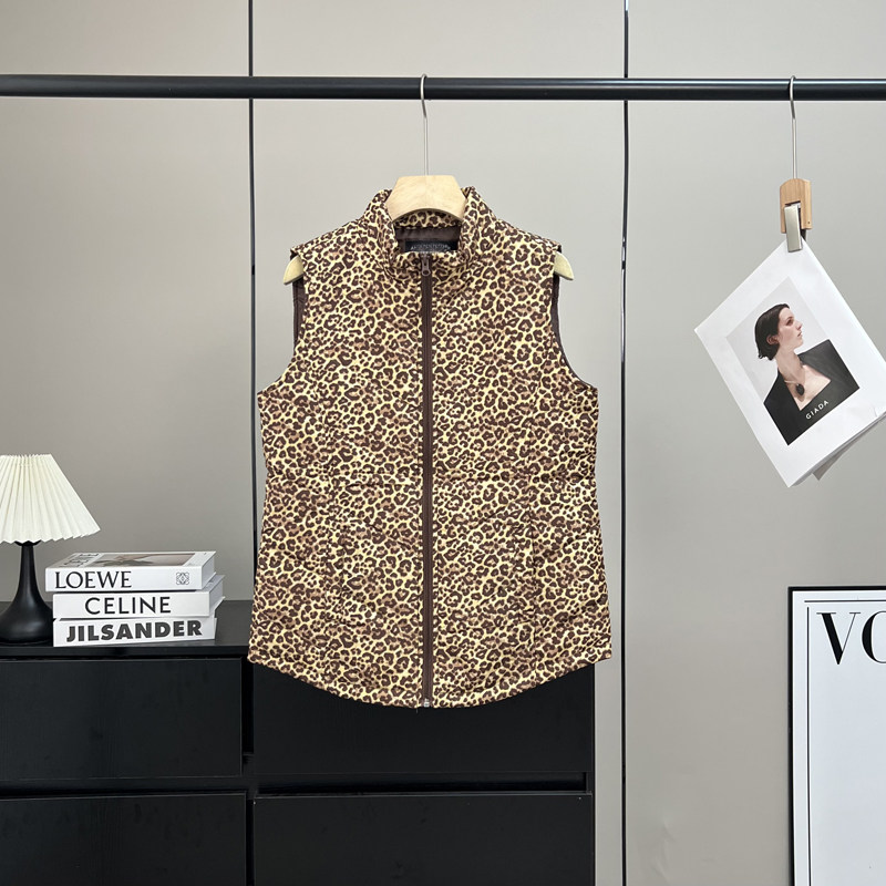 走老美~缘货！冬季新轻暖立领豹纹印花拉链无袖夹棉棉服马甲外套,女装/女士精品,马夹,淘宝优惠券,粉丝福利购,淘宝优惠卷