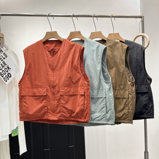 登山运动马甲外套 户外速干吸湿透气工装 日单 试衣间男女情侣款