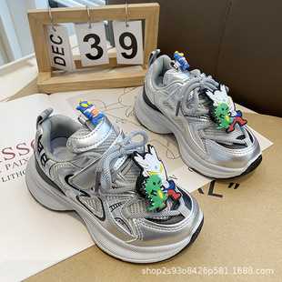 男童奥特曼秋季运动鞋子时尚老爹鞋春秋网面透气跑步鞋休闲单鞋潮