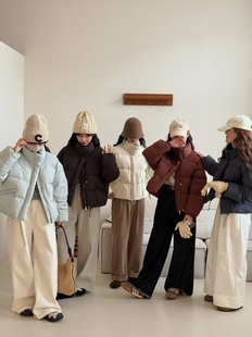 YOYO-新款韩系立领90白鸭绒羽绒服女百搭休闲宽松羽绒服女