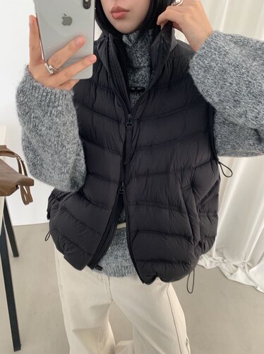 2026新款立领羽绒90白鸭绒马甲女宽松拉链无袖坎肩秋冬季外穿上衣