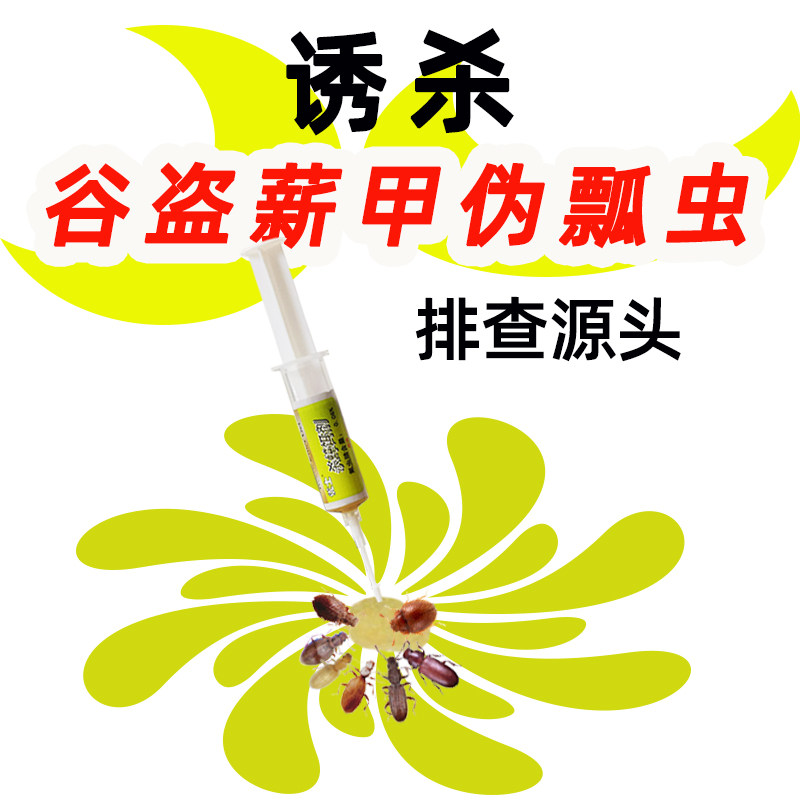 杀灭谷盗薪甲伪瓢虫甲虫硬壳虫杀虫胶饵诱杀饵剂室内家用微毒安全