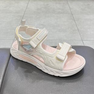 江博士专柜正品2024夏女孩露趾运动可调节全接触凉鞋S2000739