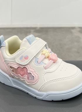 江博士专柜正品2025新秋四季女童二段透气学步运动鞋1B14A3002AW