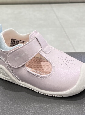 江博士2025新春款女宝宝一段软底透气防滑步前凉鞋1B13A1019CW