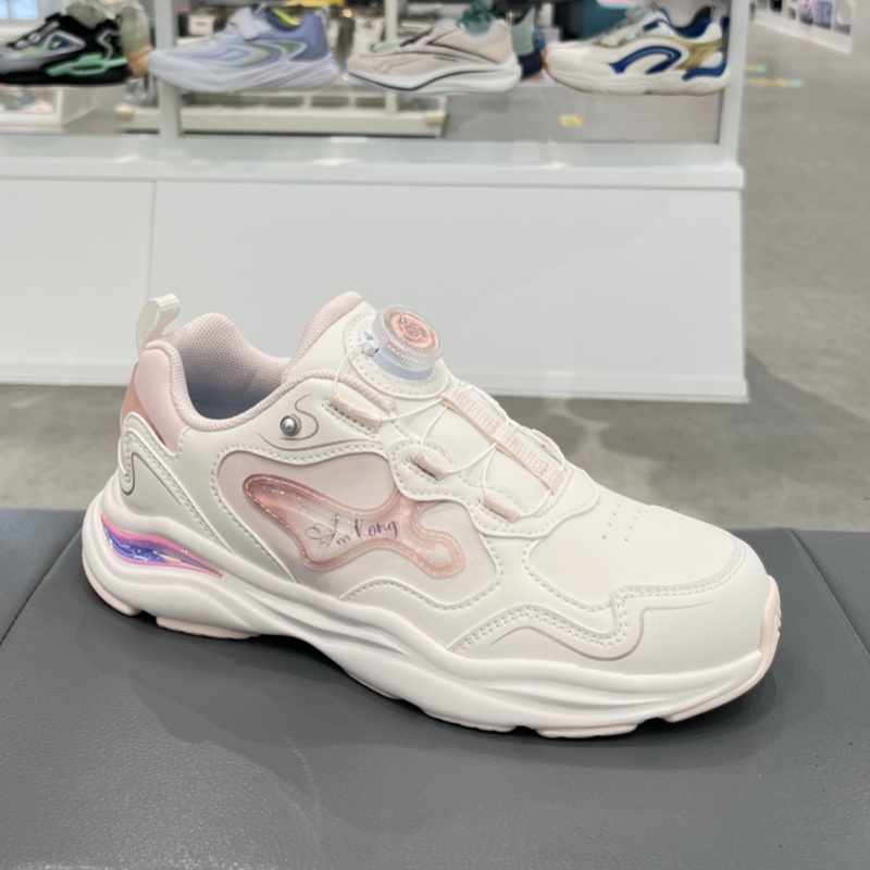 江博士专柜正品2025年春新款女童透气防滑三段运动鞋1C10A3005AW