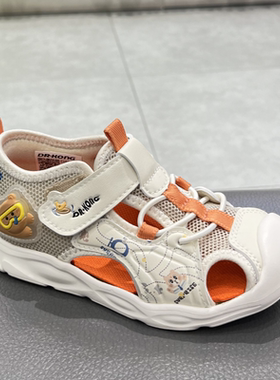 江博士专柜2025夏男童宝宝二段透气包头防滑学步凉鞋1S14A2007CM