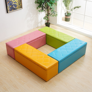 换鞋 店休息凳长方形沙发衣帽间换衣凳试衣间凳子 凳网红长条凳服装