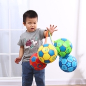 儿童链子足球西瓜球按摩球充气玩具蓝球拍拍弹力球锻炼带拉绳皮球