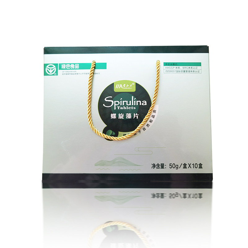 蒙加力螺旋藻高蛋白膳食营养dha正品中老年钙铁锌喝酒熬夜2000片