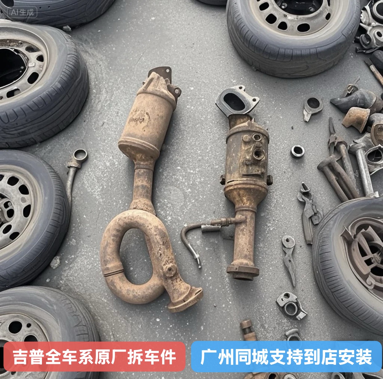 12-17款Jeep吉普牧马人撒哈拉罗宾汉3.0/3.6原厂三元催化器拆车件