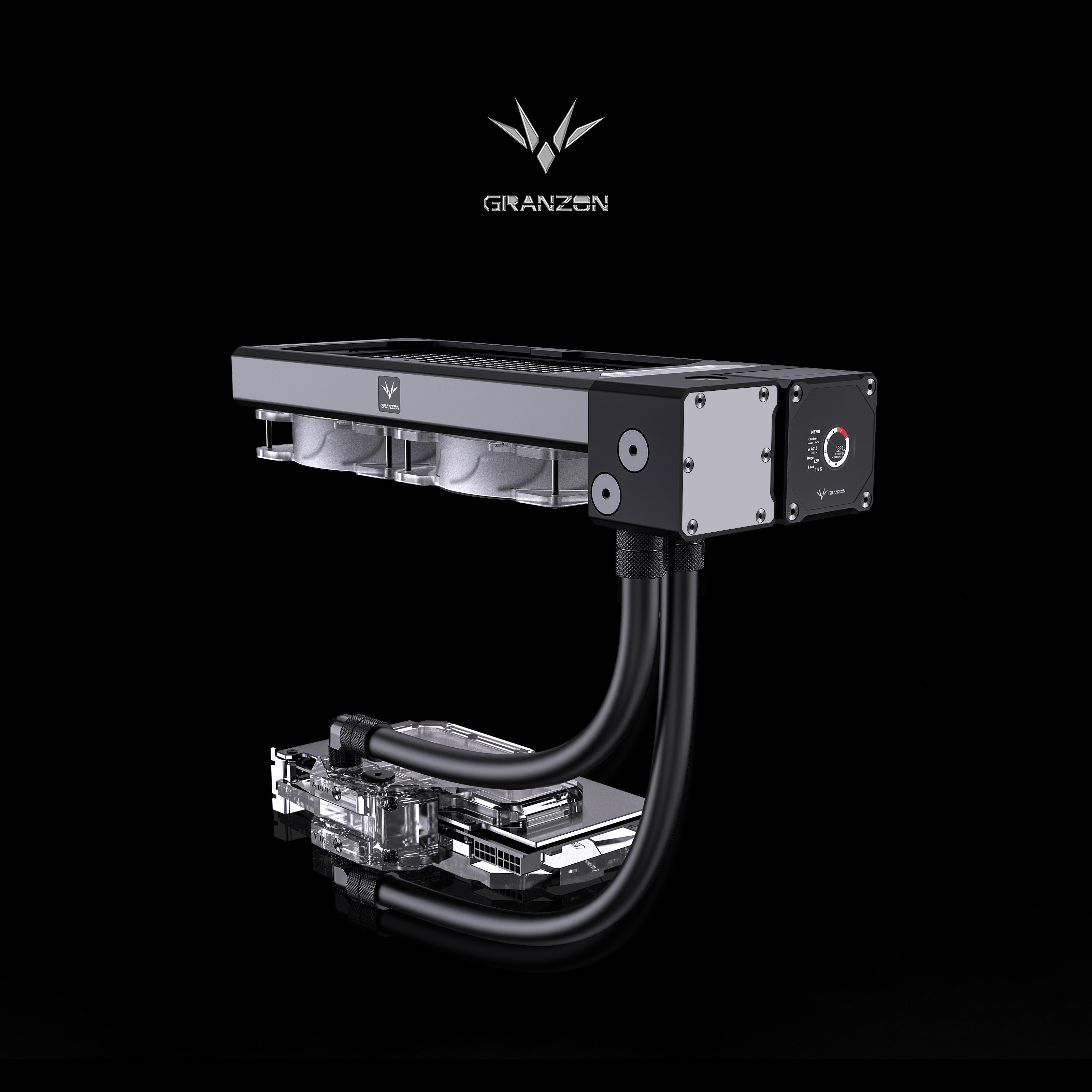 Granzon GZGPU-M240N-360 RTX3090/3080显卡水冷套装显存一体水冷