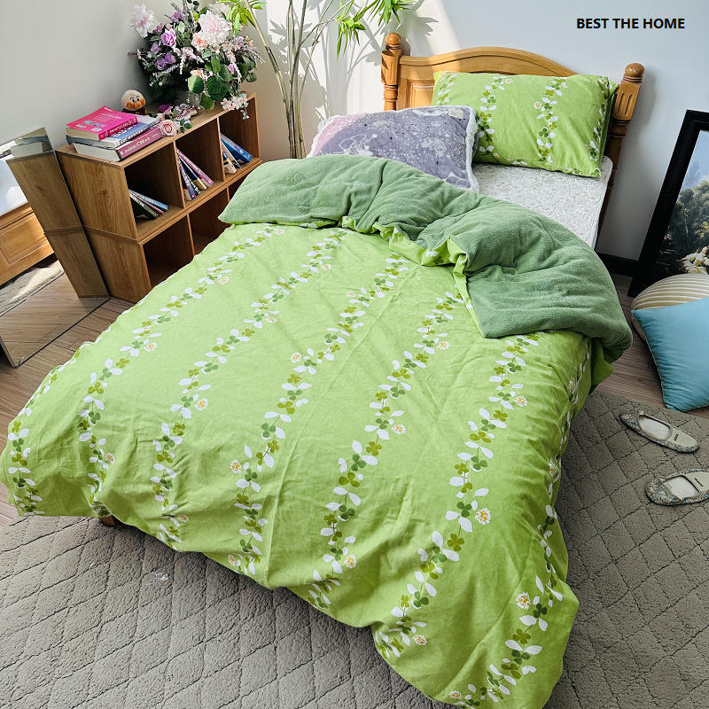 瑕疵清仓 日单秋冬单人款100%棉绒布配珊瑚绒 枕套被套 断码特价,床上用品,被套,淘宝优惠券,粉丝福利购,淘宝优惠卷