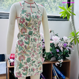 出口订单 100%棉时尚款女士居家围裙/厨房围裙 加厚帆布 经久耐用