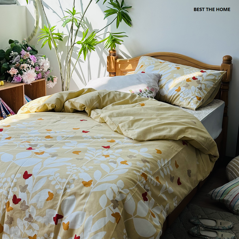 春夏单人款 日单 全棉40支府绸印花 床上用品 枕套 被套 断码特价