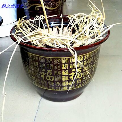特大号陶瓷盆大尺码铁树盆发财树盆天堂鸟盆大型植物盆欧式风包邮
