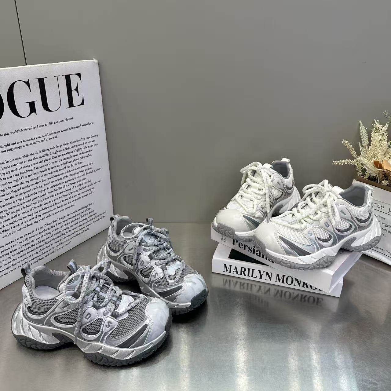 欧货厚底擦色复古老爹鞋女2026年新款百搭休闲时尚轻便舒适运动鞋,女鞋,棉鞋,淘宝优惠券,粉丝福利购,淘宝优惠卷