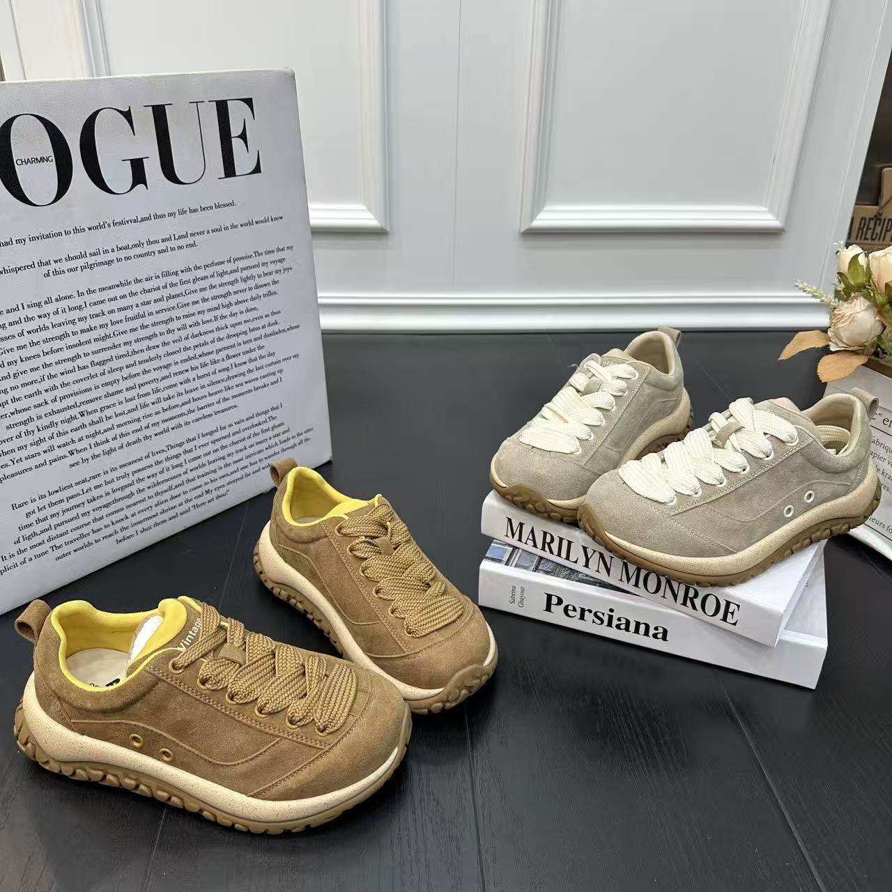 韩版ins小众设计磨砂厚底增高休闲鞋女2026春季新款百搭运动单鞋,女鞋,棉鞋,淘宝优惠券,粉丝福利购,淘宝优惠卷