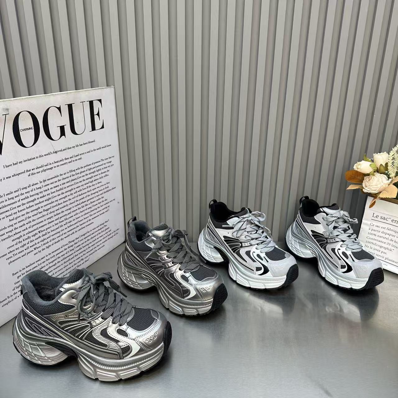 欧洲站小个子加绒厚底老爹鞋女2025冬季新款增高复古运动休闲棉鞋