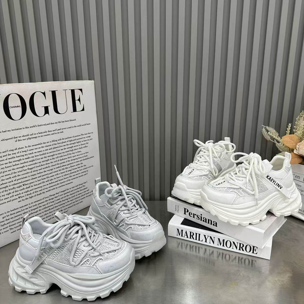 欧洲站厚底增高老爹鞋女2026年春季新款水钻小个子松糕休闲运动鞋,女鞋,棉鞋,淘宝优惠券,粉丝福利购,淘宝优惠卷