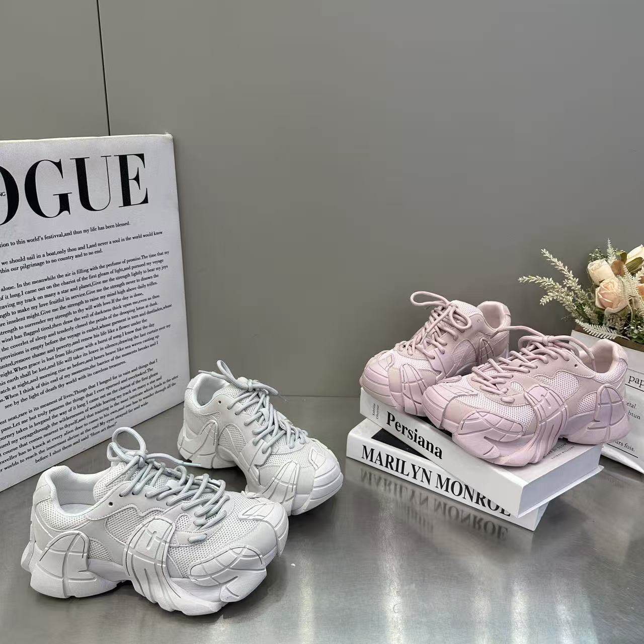 2026春季新款松糕底百搭小众系带休闲鞋女ins复古时尚厚网老爹鞋,女鞋,棉鞋,淘宝优惠券,粉丝福利购,淘宝优惠卷