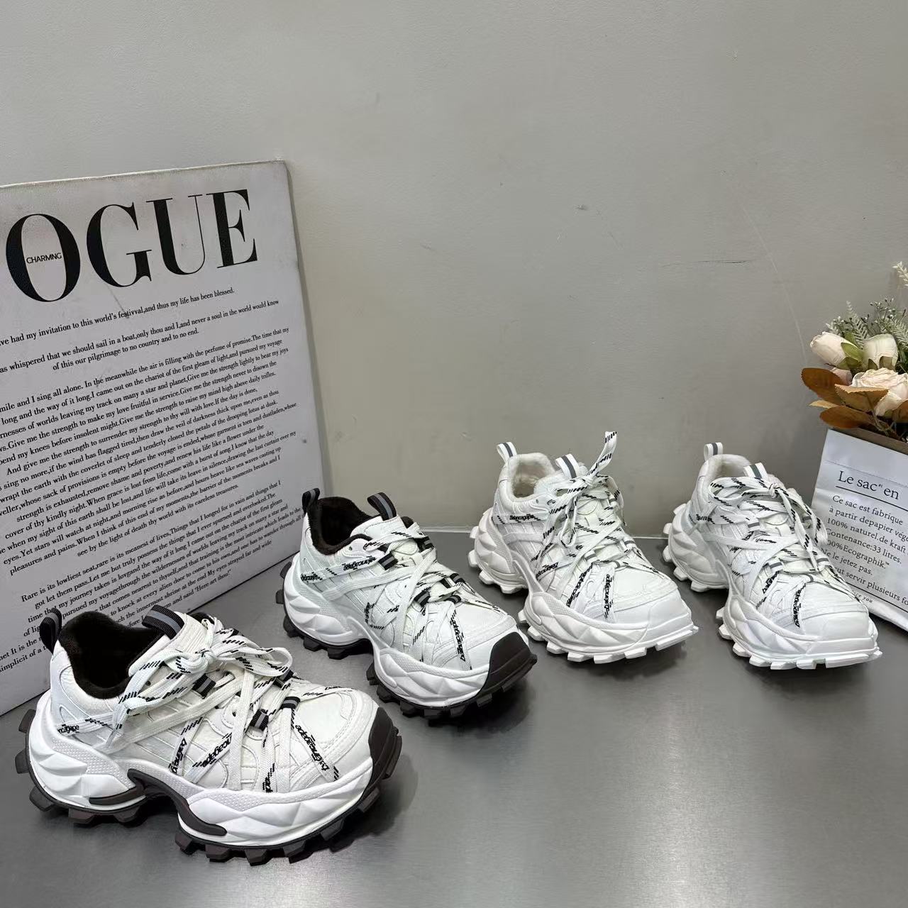 欧洲站潮酷绑带厚底增高老爹鞋女2025年冬季新款加绒运动休闲棉鞋