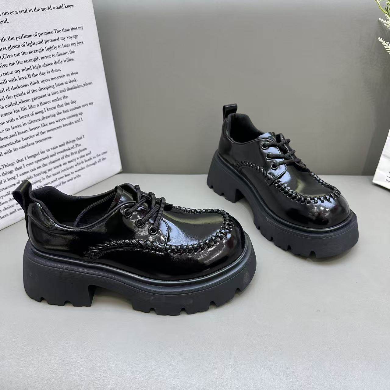 欧货厚底百搭防滑乐福鞋女2025年新款春季复古不累脚英伦风休闲鞋,女鞋,棉鞋,淘宝优惠券,粉丝福利购,淘宝优惠卷