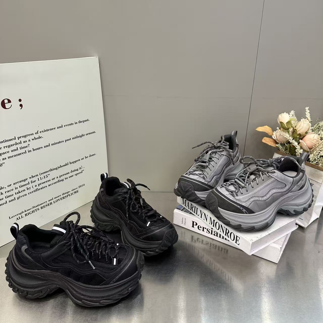 欧货厚底小个子老爹鞋女2026年秋季显脚小百搭增高休闲运动跑步鞋