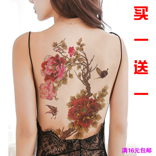 纹身世家超大图玫瑰花纹身贴纸