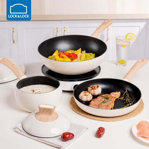 乐扣乐扣不粘锅系列锅具套装不粘