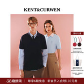 男三狮纯棉贝壳扣短袖 肯迪文夏季 KENT&CURWEN POLO衫 明星同款