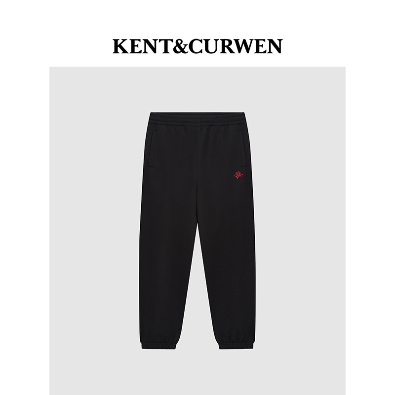 KENT&CURWEN肯迪文玫瑰系列春夏男女装纯棉运动束脚卫裤休闲长裤