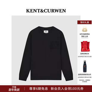 玫瑰刺绣纯棉长袖 男女款 T恤 肯迪文2025秋季 KENT&CURWEN