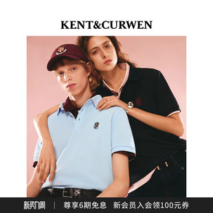 玫瑰刺绣短袖 KENT&CURWEN肯迪文男女同款 POLO衫 刘雨昕同款