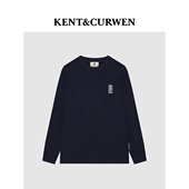 KENT&CURWEN T恤 肯迪文男女三狮刺绣纯棉长袖