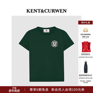 T恤 玫瑰字母徽章短袖 KENT&CURWEN 肯迪文2025春夏系列男女款