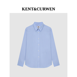 衬衫 KENT&CURWEN 纯棉字母刺绣长袖 肯迪文2025年秋冬新品 男士